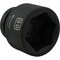Dynamic 1" Drive Standard Socket, Black Phosphate, Tools 50MM X 1" Drive, 6 Point Standard Length D025050 - alternate 9